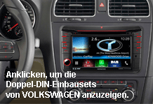 VW Golf V Autoradio 2 DIN Einbauset + Lenkradfernbedienung